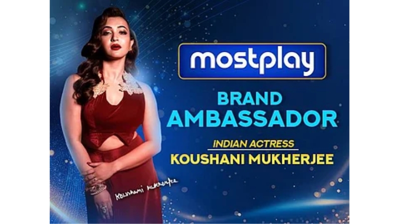 Koushani Mukherjee Appointed Brand Ambassador of MostPlay